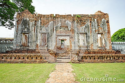 Phra Chao Hao hall in Phra Narai Ratchaniwet Stock Photo